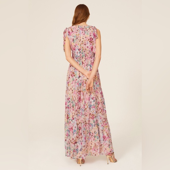 Shoshanna Floral Maxi Dress - Pink and Blue - Picture 2 of 7